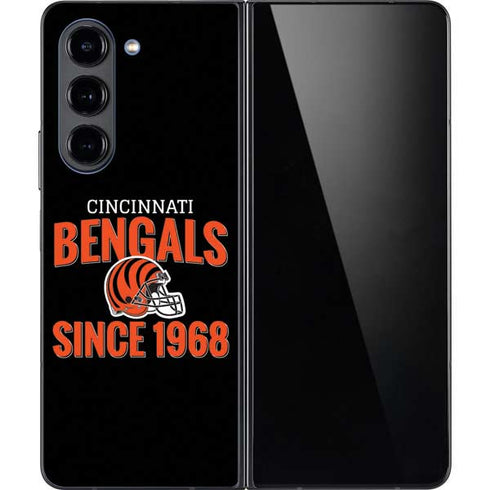 NFL Cincinnati Bengals Helmet Galaxy Z Fold5 5G Skin